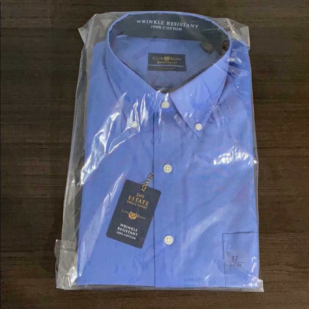 Men’s blue dress shirt